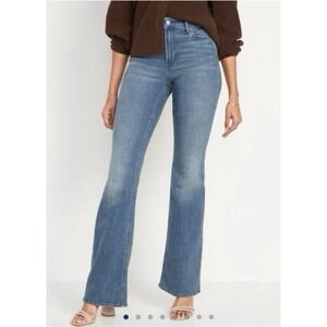 Old Navy Higher High Rise Flare Clover Blue Size 10